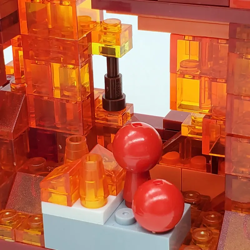 Lava Mine пещера изменяемый строительный блок со Стивом фигурки совместимые с мини