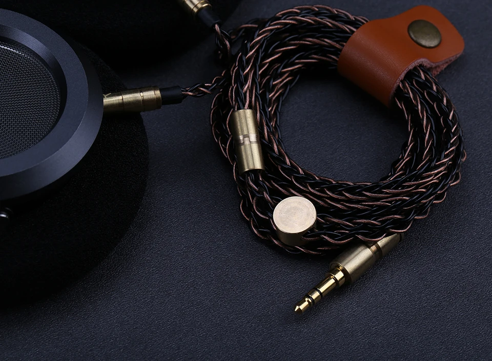 OPENHEART 8 Core Cable for Headphone 1 to 2 jack 3.5/2.5/4.4mm Balance Upgrade Replacement Silver Cables 1.4m Personality