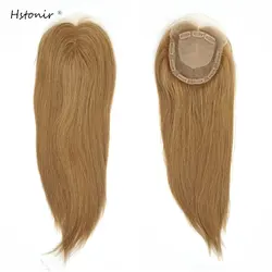Hstonir Silk Top Wig Topper Toupee Hair For Women Toupi Hairtopper Toupet Pour Femmes European Remy Hair Custom Order TP40