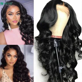 

Virgo Hair Loose Deep Wave Wig 13X4 Lace Front Human Hair Wig For Woman 28 30 inch 4X4 Closure Wig 150% Remy Pre Plucked