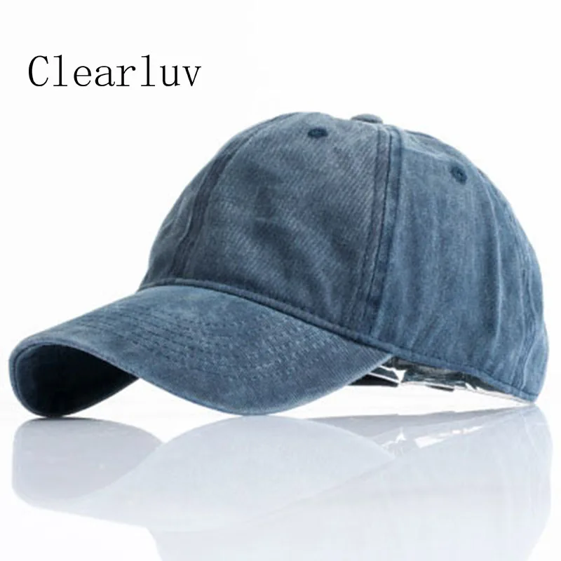 

Hot Sale Men's Baseball Cap Outdoor Summer Solid Color Baseball Cap Washed Retro Distressed Hat for Women Men Unisex Dad Cap