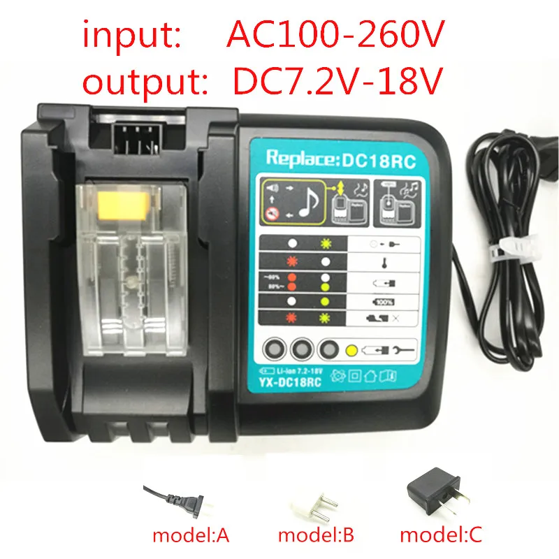 Быстрое зарядное устройство для Makita 14 4 в 18 DC18RC BL1830 BL1430 BL1815 DC18RCT DC18RA DC7100 DC7112 DC18SC DC1803