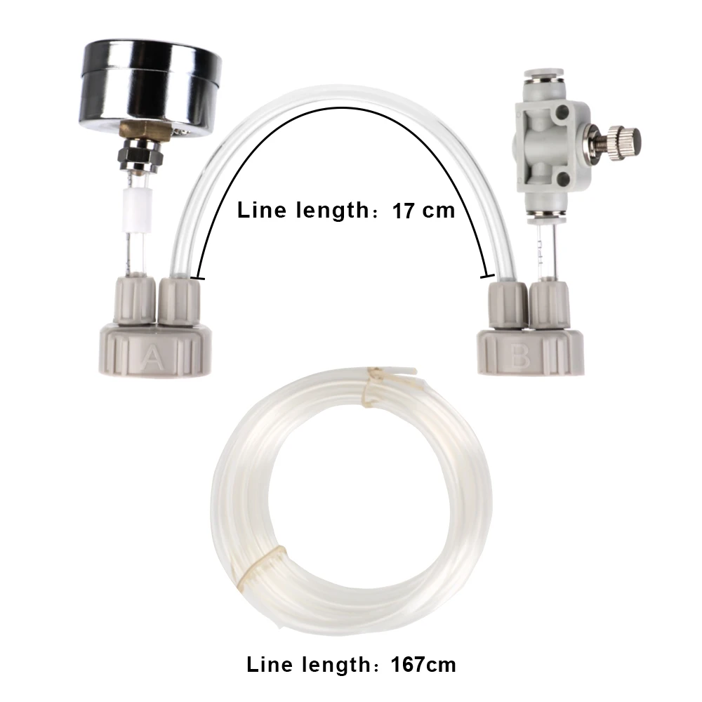 DIY CO2 Valve Diffuser Fish Tank Water Grass Pressure Air Flow Device Aquarium Supplies CO2 Generator System Kit
