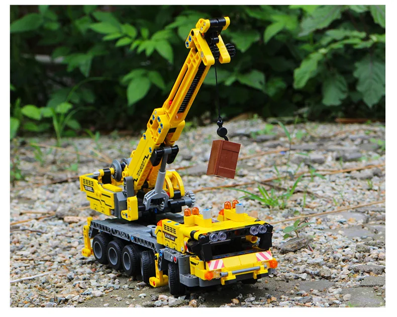 SEMBO 665 шт. 701800 Technic серия передвижной кран MK II наборы строительных блоков Кирпичи 42009 обучающая техника игрушки для детей