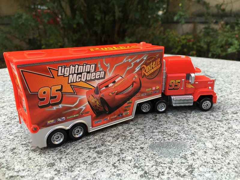 Tomy Tomica Disney Pixar Cars Mack с прицепом грузовик 20 см металлическая литая под давлением