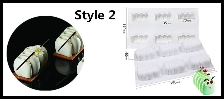 SHENHONG новая форма для выпечки для муссов и десертов силиконовая 3D форма Silikonowe Moule кондитерские изделия сковорода жаропрочная посуда для фондан