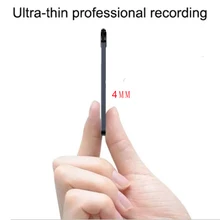150Hours Ultra-thin Card Digtal Voice Recorder Oculta 32GB Mini Activated Professional Sound Record Micro Flash Drive Dictaphone