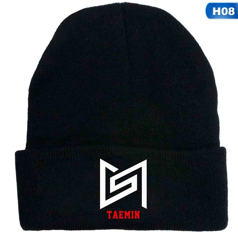 Осень зима мужская женская мода KPOP Super M Fans Hat djustable Skullies& Beanies - Цвет: 08