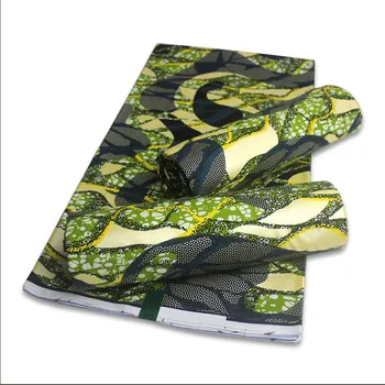 

Hot Sale Gold Wax African Fabric Wax High Quality Real Wax 100% Cotton 6yards African Print Gold Powder Wax