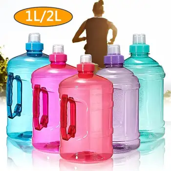 

Large 1L 2L Capacity Water Bottle Outdoor Sports Gym Fitness Training Camping Running Workout botella de agua