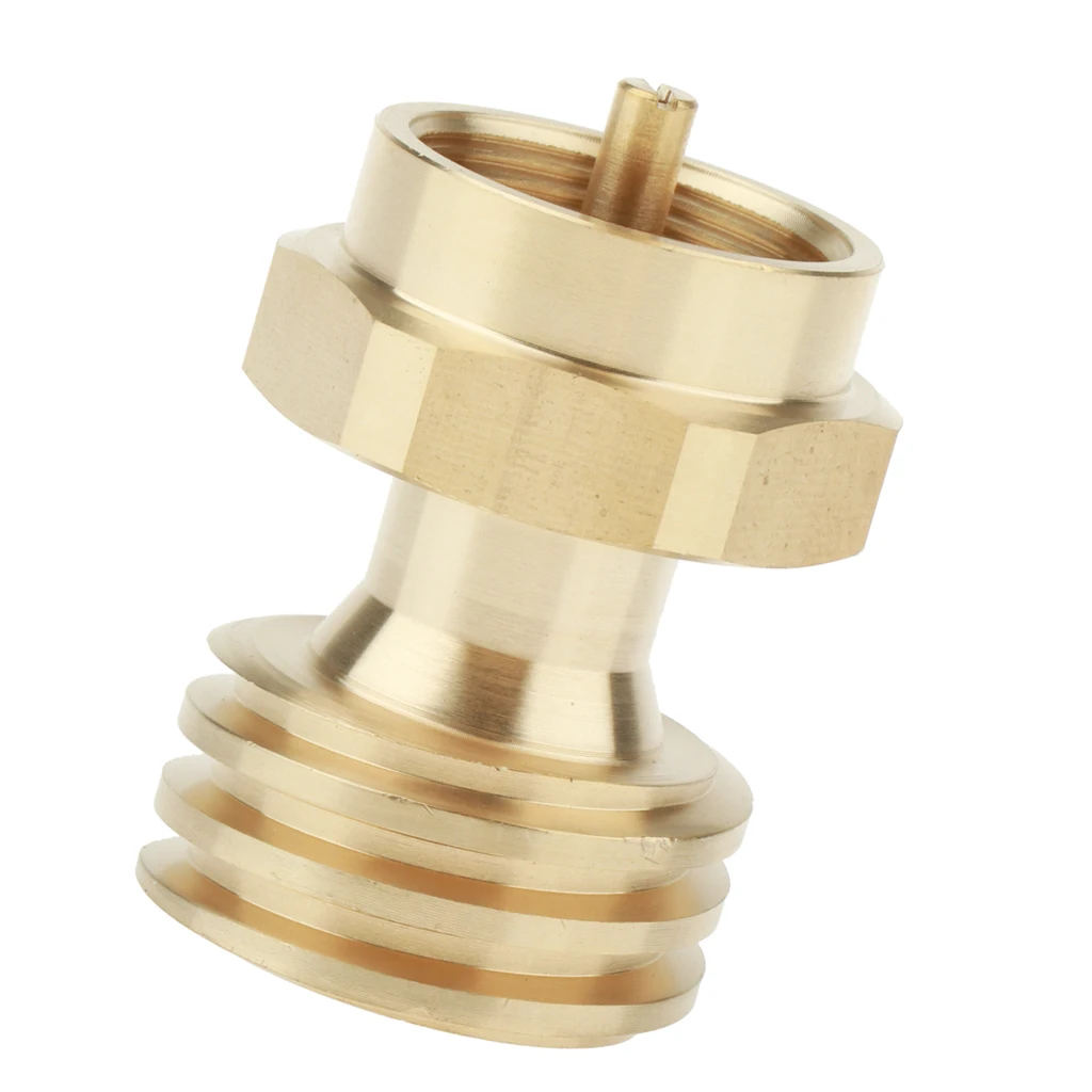 Steak Saver Adapter 1 LB Propane Gas Grill Adapter Converter for BBQ Grill Propane Tree, 1in-20 Male Throwaway Cylinder Thread