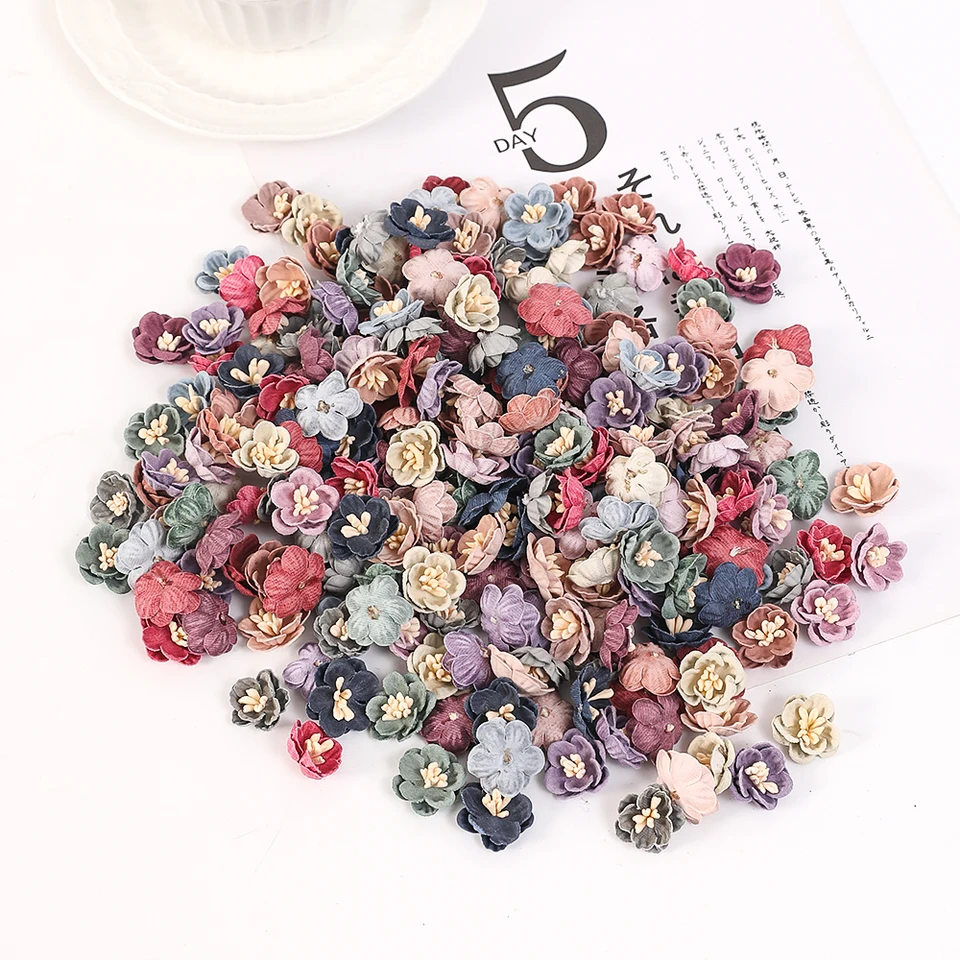 TOPBATHY 20pezzi Fiori Artificiali Piccoli Finte per Decorazioni Capolini Fiori Finti per Feste Armadi Vetrine di Negozi Bouquet di Artificiali