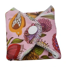 Маленький размер моющийся Санитарный Полотенце тканевые менструальные прокладки многоразовые прокладки абсорбирующий слой многоразовая угольная ткань бамбуковая менструальная