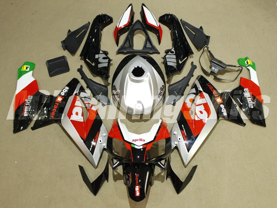 

New Injection mold Fairing Kit Fit for Aprilia RS125 06 07 08 09 10 11 RS4 RSV 125 2006 2009 2011 Fairings set red black silver