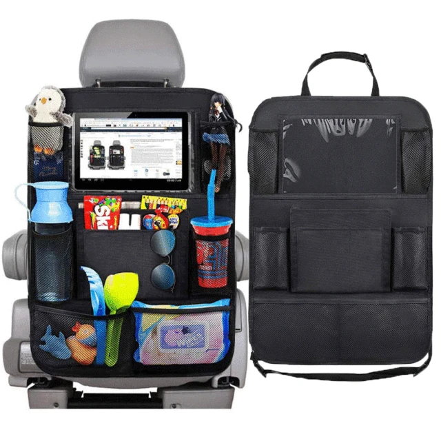 Organisateur De Siège Arrière De Voiture 1pc Avec Support De Tablette,  Organisateur De Stockage De Voiture