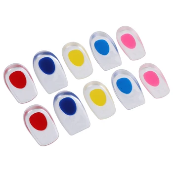 

1 pair Comfortable Height Increase Shoe Inserts Soft Silicone Gel Insoles Half Heel Insole Pad For Heel Spurs Foot Cushion