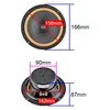 GHXAMP HiFi 6.5 Inch Full Range Speaker Treble Mid Bass Loudspeaker 4Ohm 12W Skin Edge For Car Bookself Audio Unit 2PCS 2