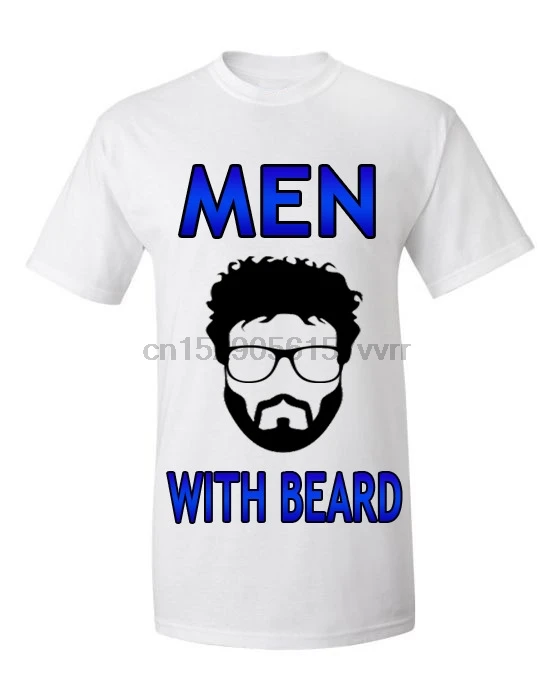 Men With Bear Hipster Graphic Funny Generic Novelty Unisex T-Shirt |