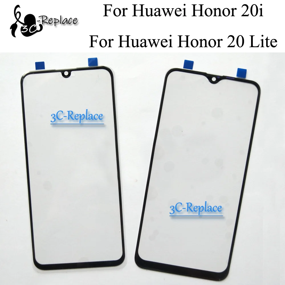 

Black 6.2 inch For Huawei Honor 20i / Honor 20 Lite HRY-L21T Front Touch Screen Glass Outer Lens Replacement ( no Cable )