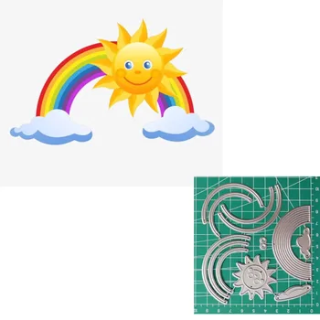 

Rainbow Metal Cutting Dies Fustelle Metalliche Per Scrapbooking Photo