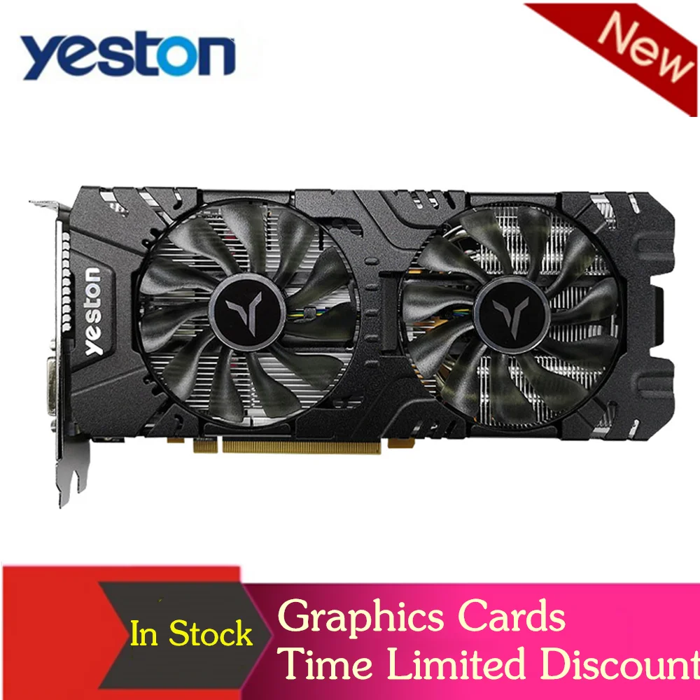 Yeston RX580 2048SP 8G D5 GAEA графические карты Radeon Chill Polaris 20 двойной вентилятор охлаждения 8