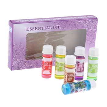 

6 Pcs Essential Oils Set(5ml)Organic Aromatherapy Oil for Diffuser, Humidifier, Massage, Aromatherapy, Skin & Hair Care