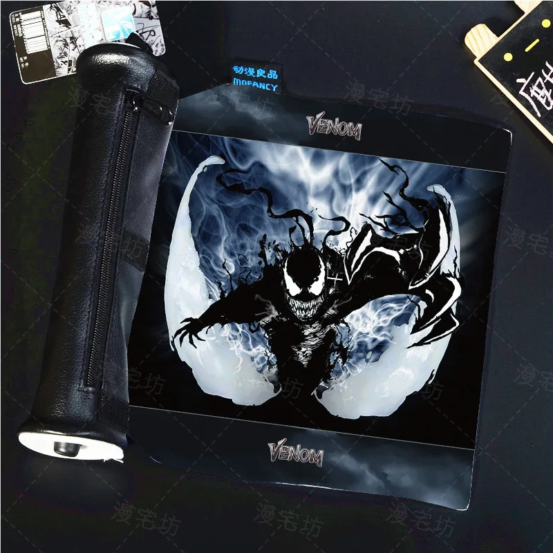 Venom косметические сумочки для косметики, Косплэй прокрутки Карандаш Чехол намотки блок канцелярских принадлежностей мешок подарка