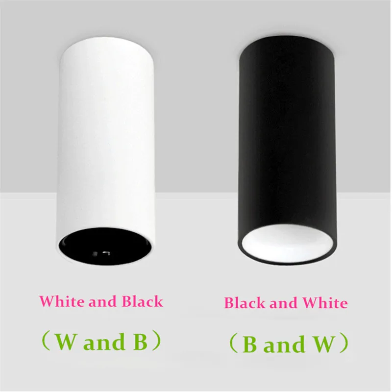 Round Surface Mounted LED COB Downlights 7W 10W 15W LED Ceiling Lamps Spot Light AC110/220V driverless Down Light