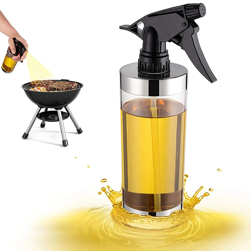 Olive Oil Sprayer for Cooking - 450Ml Dispenser Bottle Spray Mister -Adjustable Mist Nozzle Vinegar Spritzer |