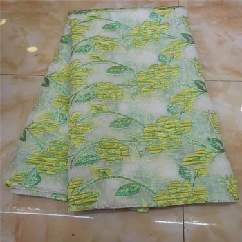 

Nigerian sequins Brocade Lace Fabric 2020 High Quality African 3D Net Lace Fabric Wedding French Tulle Lace Material For Dress