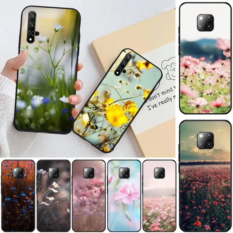 

LJHYDFCNB Elegant Beautiful Flowers Custom Photo Soft Phone Case For Huawei Honor 8 8X 9 9LITE 10 View9 10 10lite 20lite 20