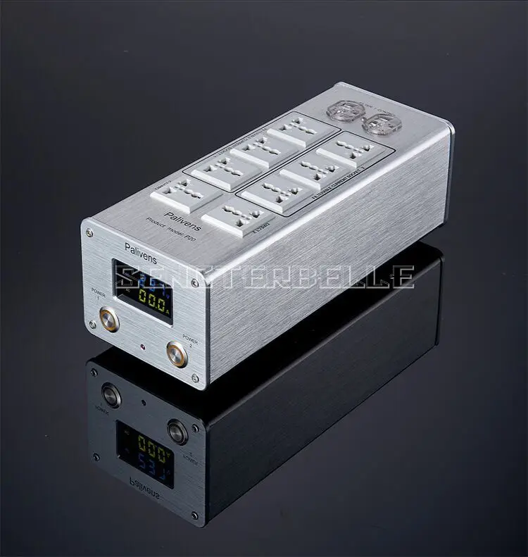 Новая модель 2 дорожный выключатель 3000 Вт 15A AC Розетка Расширенный фильтр аудио защитный фильтр - Цвет: 2 shown  (silver)