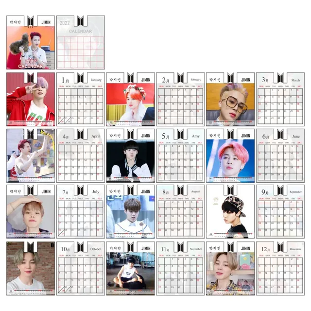 Kpop Bangtan Boys Bp Exo 2022 Table Calendar Txt Stray Kids Twice Seventeen New Year Desk Calendar Agenda Organizer Planner Book|Jewelry Findings & Components| - Aliexpress