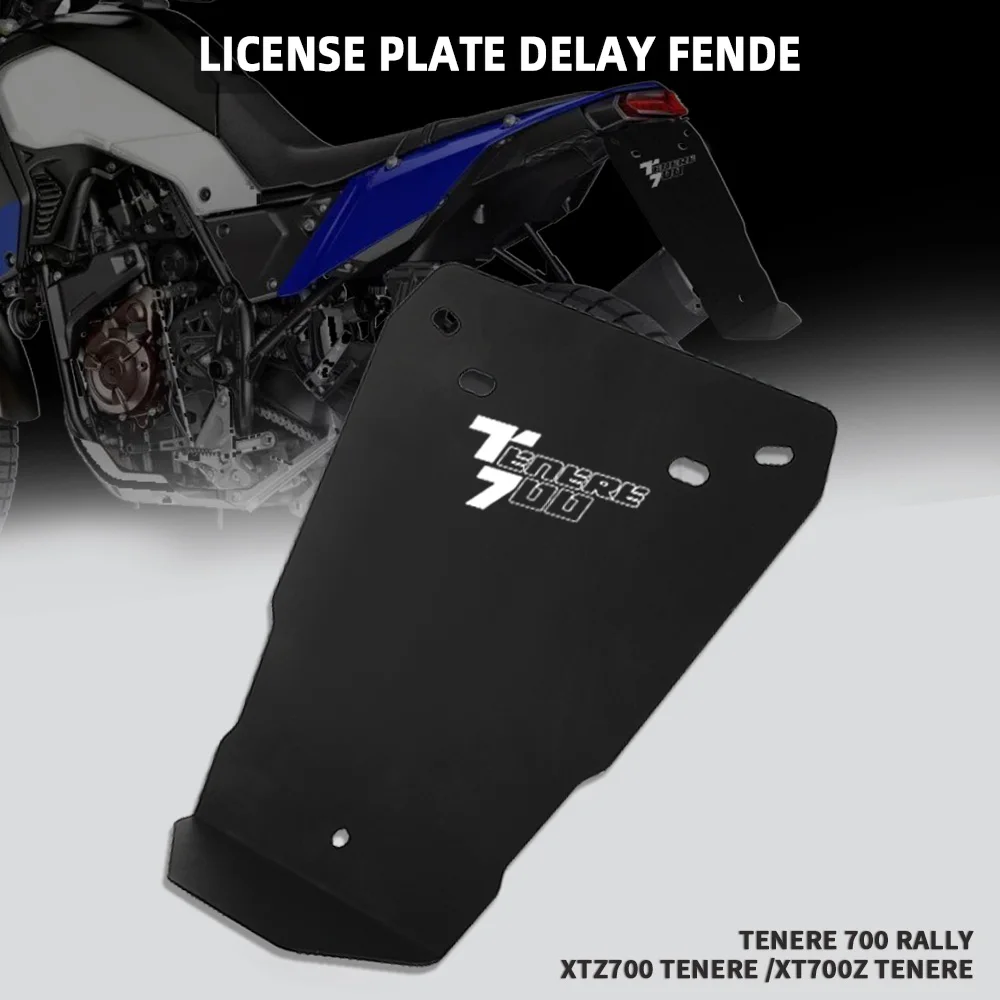 

Front Fender Mudguard License plate delay fender For Yamaha Tenere 700 Rally 2019 2020 2021 XTZ700 XT700Z Extender Extension