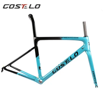 

Quadro de bicicleta fantelo speedmachine, quadro de bicicleta de fibra de carbono 3.0g ultra leve 790g