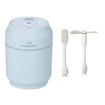 

Three-In-One Cans Humidifier Usb Colorful Night Light Office Home Mini Humidifier Professional Fashion