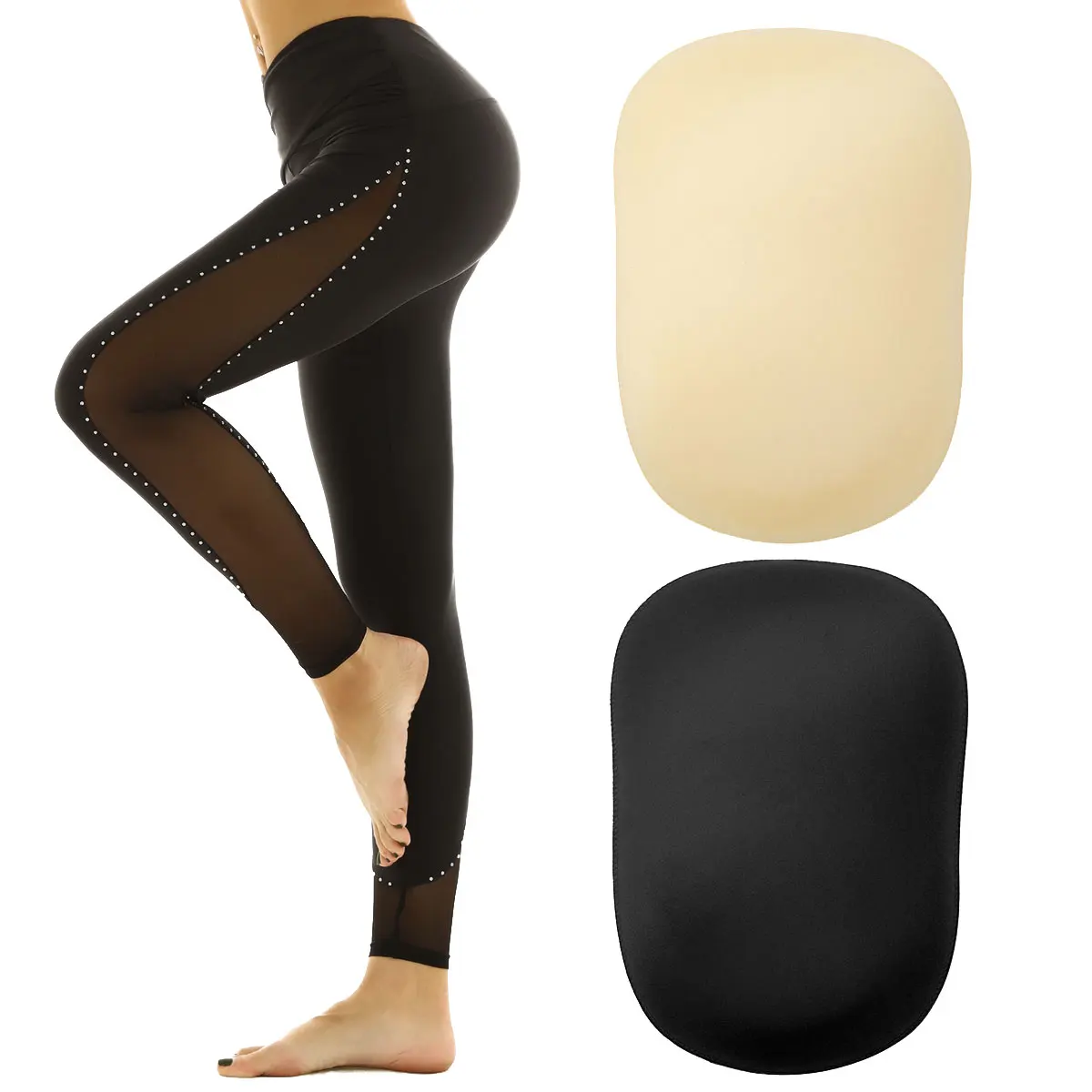 Removable Hip Thigh Contour Pads Push Up Padded Sponge Cushion for