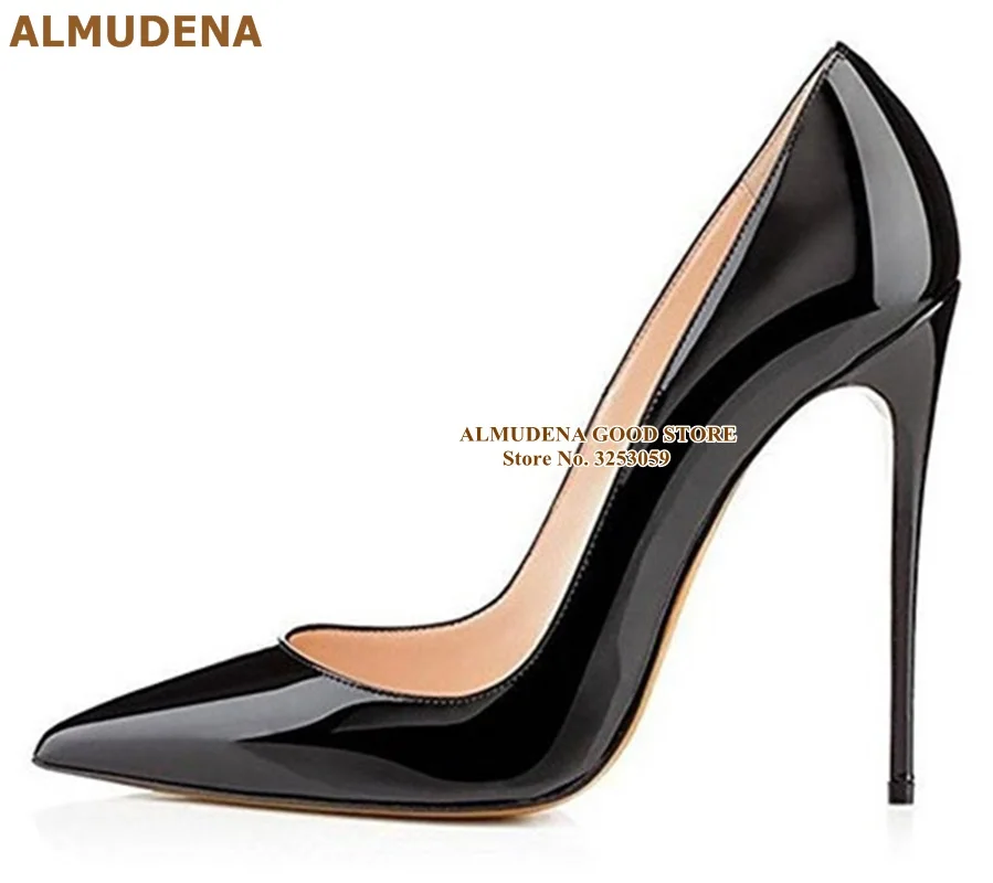 漆皮纯色尖头 (3)