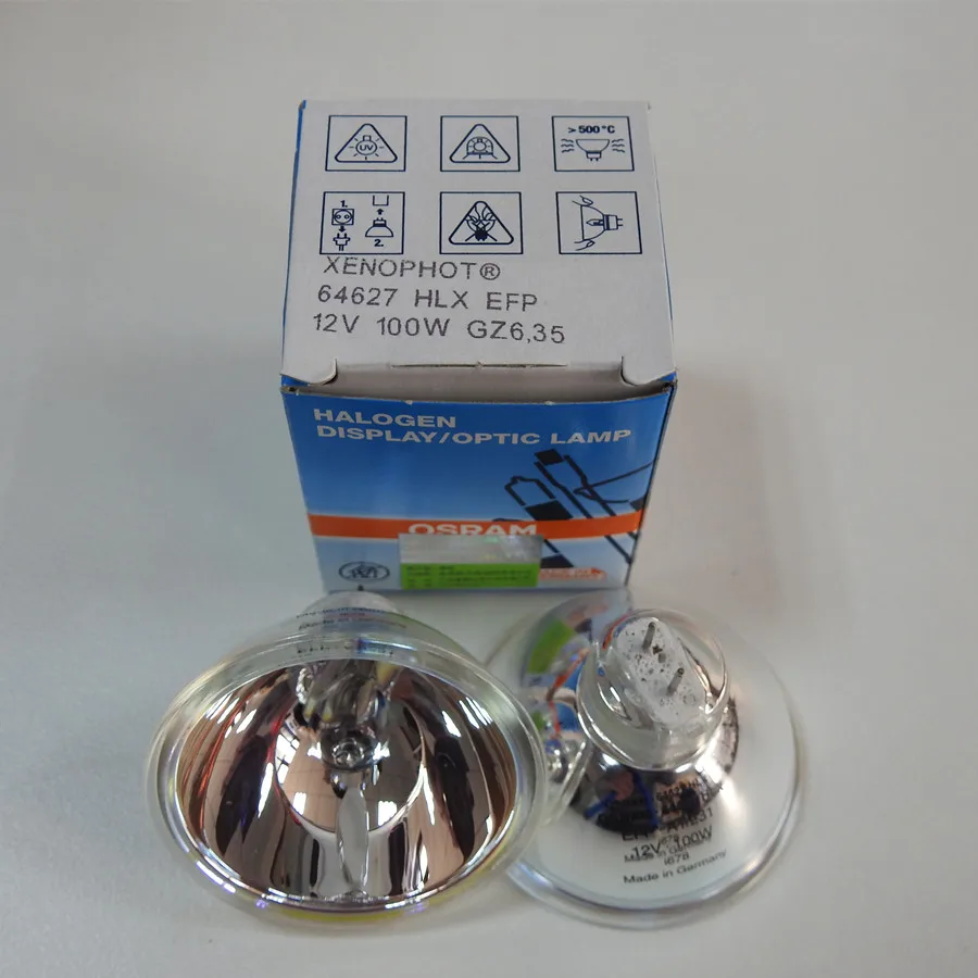

OSRAM 64627 HLX EFP 12V 100W GZ6.35 Optic Halogen Lamps Microscope,12V100W Bulb