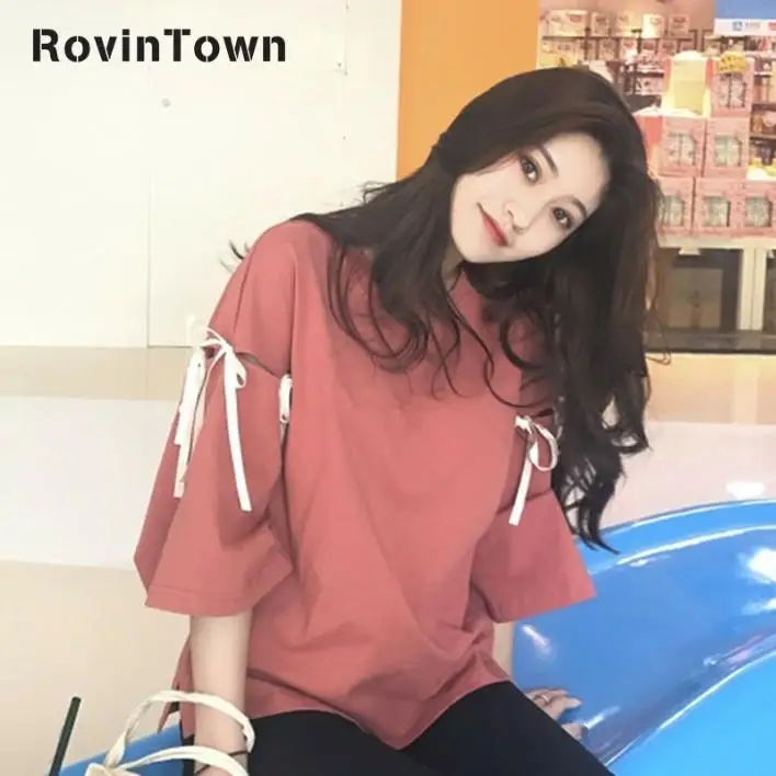 Girls T-Shirts Summer 2019 New Hollow Out Half Sleeve Loose Women T-shirt For Students Female Lady Silm Soft Casual Top Tees | Женская