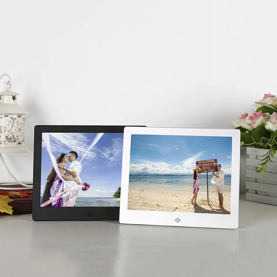 8 Inch Digital Photo Frame Metal 1024 X 768 Resolution 4 3 Led Screen Support 32gb Sd Card Calendar Digital Photo Frame Aliexpress