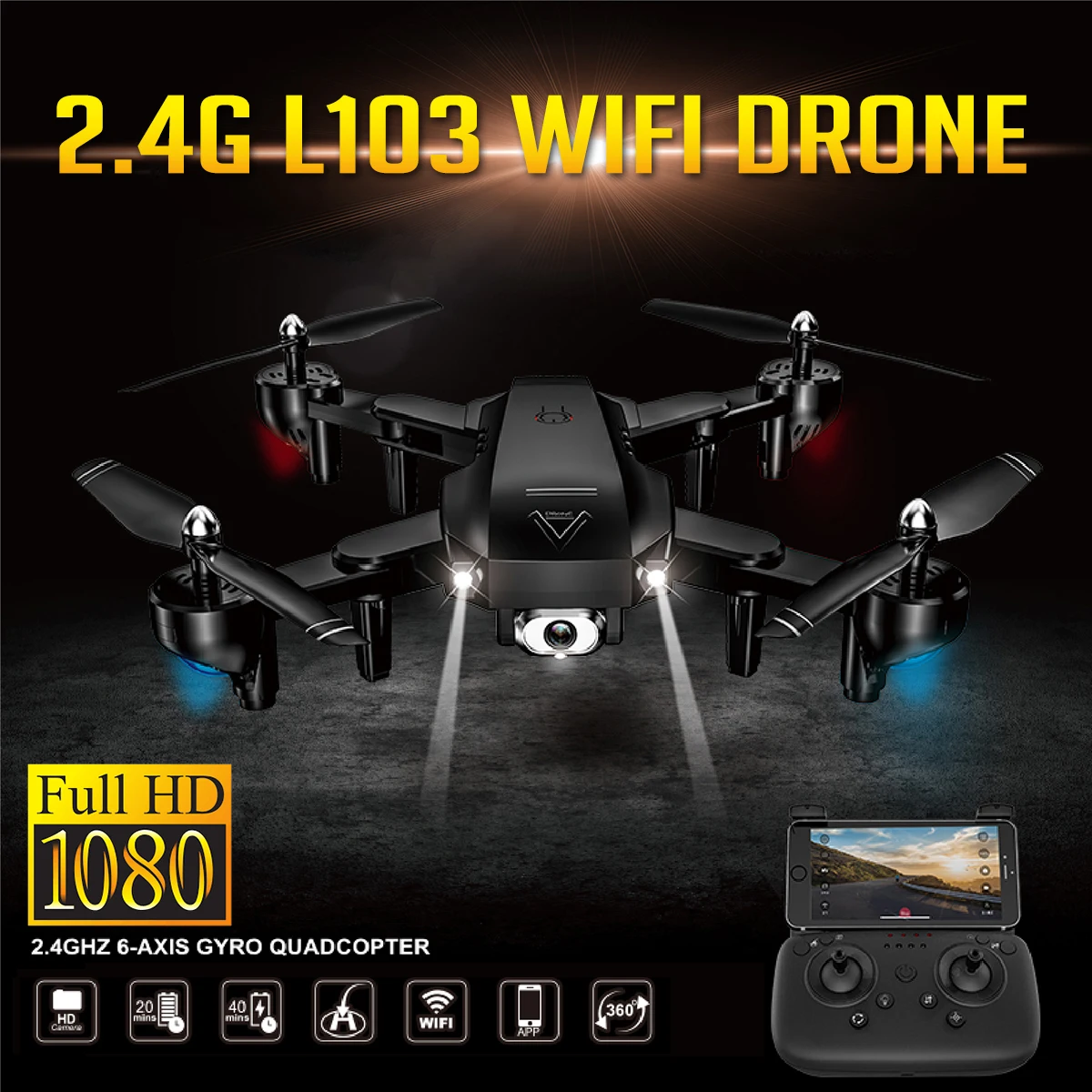 

1080P RC Helicopters Camera Drone GPS Drone with Camera RC Helicopter with Camera 2.4G Optical Flow Position Drone Camera