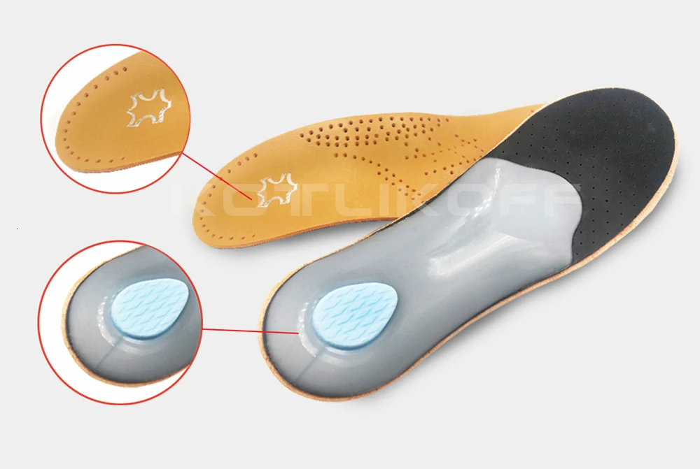 Ортопедические стельки из кожи премиум-класса для обуви с плоской подошвой, ортопедическая прокладка для коррекции здоровья ног