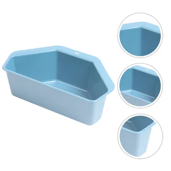 

3 Pcs Triangle Shape Water Drain Basket Plastic Holder Basket Storage Rack