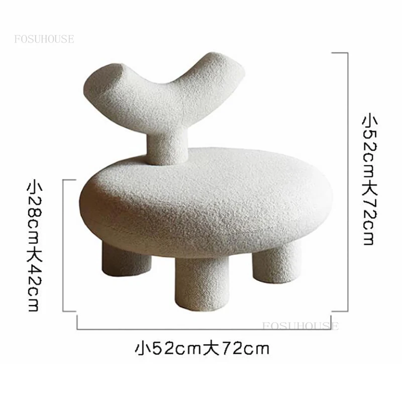 Living Room Home Furniture Single Sofas Modern Simple Hotel Tatami Bedroom Leisure Chair Clothing Store Balcony Backrest Chairs