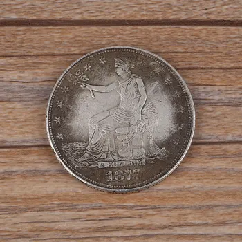 

USA Coin 1877 Lucky Coin Good Luck Keep Away Evil Popular Silvery White Wealth