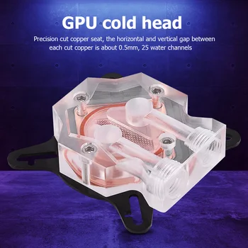 

Video Graphics Card Water Cooler Radiator Copper Base GPU Water Block Double Channel Video Graphics Card Cooling System