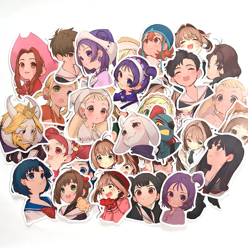 54pcs Animation cute girl stickers/Scrapbooking Stickers /Decorative Sticker /DIY Craft Photo Albums | Дом и сад
