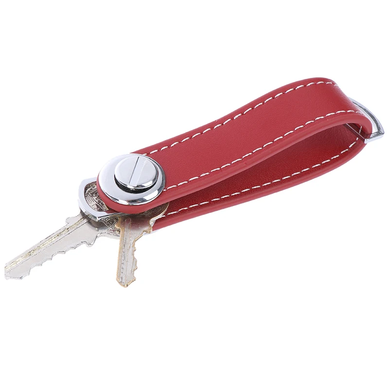 New Leather Compact Key Ring Portable Smart Holder Keys Organizer Clip Key Chain Pocket Tool