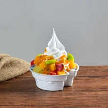 Моделирование волшебный дымчатый мороженое модельная обманка жидкий азот мороженое крем образец Имитация Поддельные пакеты для ланча витринная бутафория